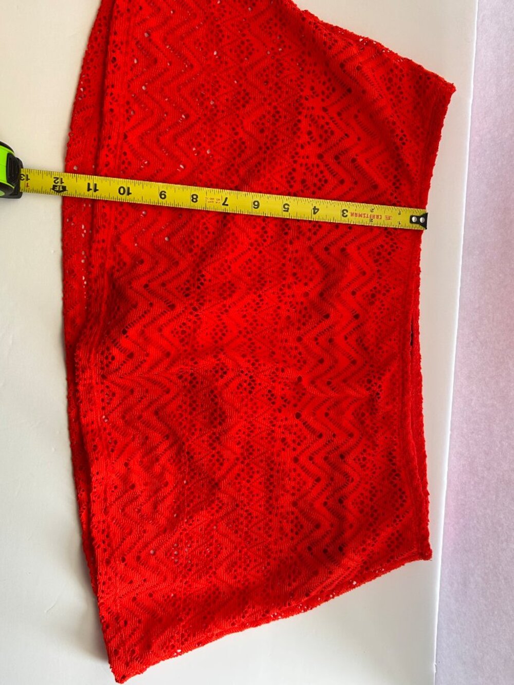 Catalina Sizzling Orange Lace Tankini Swim Skirt Set L/G 12-14 2-Piece - Picture 10 of 16